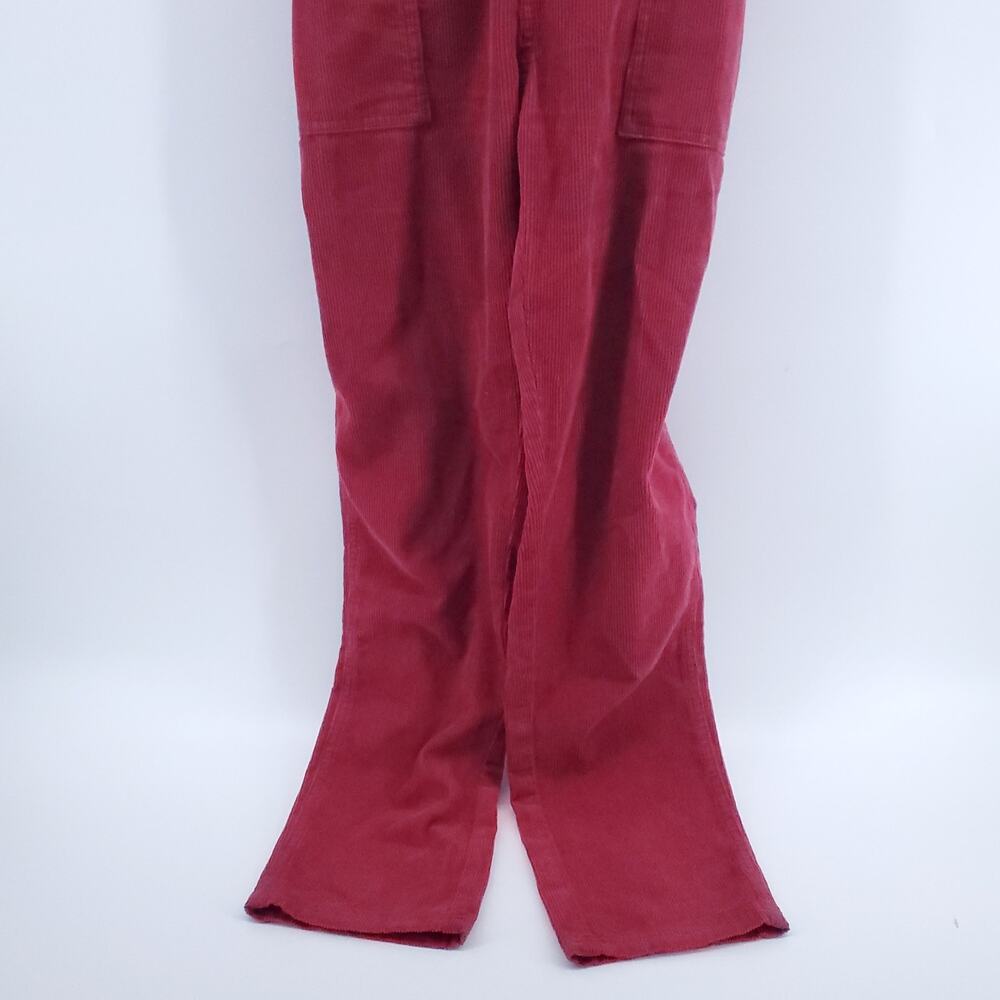 Passengers Red Courduroy Dungarees Overalls CrissCross Straps Button Sides| M - Picture 8 of 16